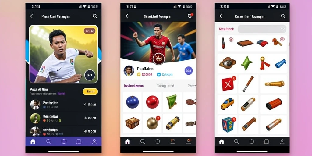 Tangkapan layar menampilkan koleksi video lucu yang beragam.