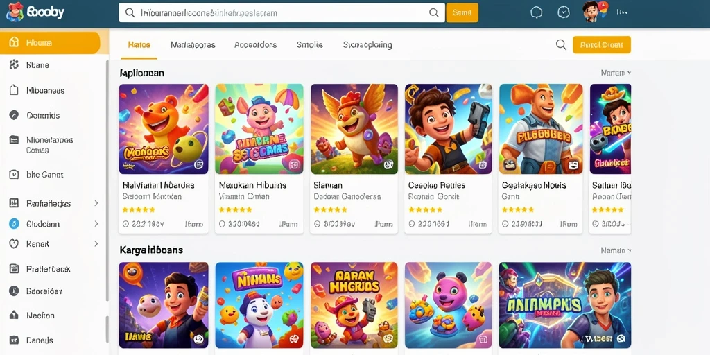 Tampilan menu utama NK666 yang menarik dan mudah dinavigasi.
