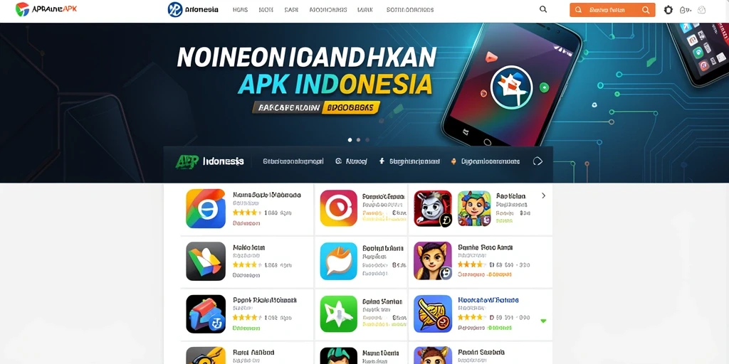 Tampilan utama dengan berbagai pilihan permainan.